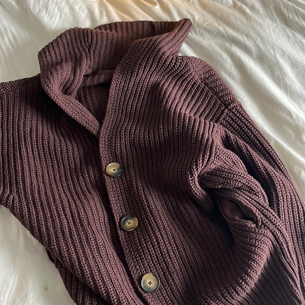 Chunky Free People Knit Cardigan